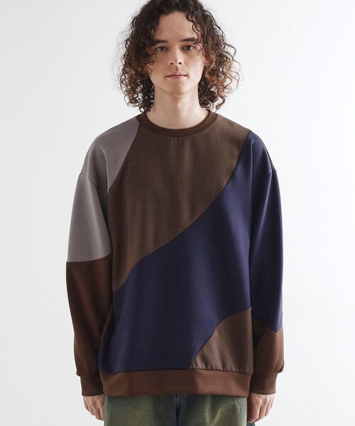 tk.TAKEO KIKUCHI（ティーケータケオキクチ）の「ヘリンボーンカーブスイッチカットソー（スウェット・メンズ・ホワイト/ブラック/ブラウン系その他・02/03）」の18枚目の写真