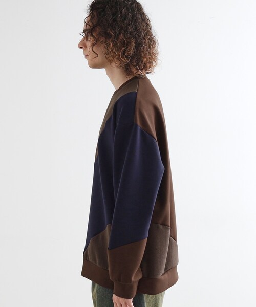 tk.TAKEO KIKUCHI（ティーケータケオキクチ）の「ヘリンボーンカーブスイッチカットソー（スウェット・メンズ・ホワイト/ブラック/ブラウン系その他・02/03）」の19枚目の写真