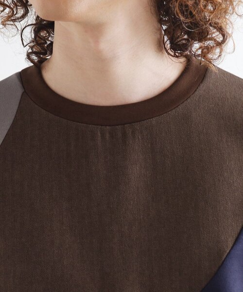 tk.TAKEO KIKUCHI（ティーケータケオキクチ）の「ヘリンボーンカーブスイッチカットソー（スウェット・メンズ・ホワイト/ブラック/ブラウン系その他・02/03）」の21枚目の写真