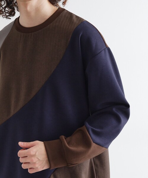 tk.TAKEO KIKUCHI（ティーケータケオキクチ）の「ヘリンボーンカーブスイッチカットソー（スウェット・メンズ・ホワイト/ブラック/ブラウン系その他・02/03）」の22枚目の写真