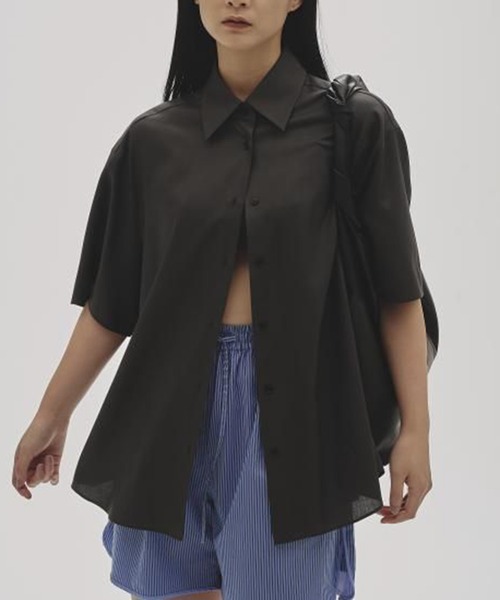 TODAYFUL/トゥデイフル】Silk100％ Harfsleeve Shirts/シルク100