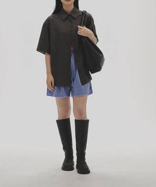 TODAYFUL/トゥデイフル】Silk100％ Harfsleeve Shirts/シルク100