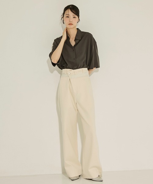 TODAYFUL/トゥデイフル】Silk100％ Harfsleeve Shirts/シルク100