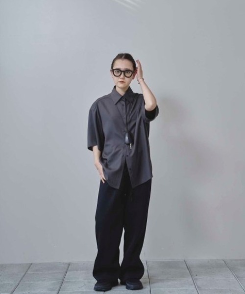 TODAYFUL/トゥデイフル】Silk100％ Harfsleeve Shirts/シルク100