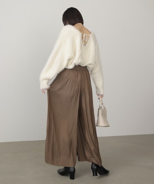 Bou Jeloud(ブージュルード)の「ギャザーウエストワイドパンツ(その他パンツ・レディース・ベージュ/インディゴブルー/ブラック・FREE)」の21枚目の写真