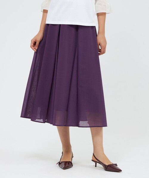 ウールボイル タックスカート