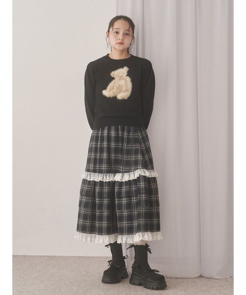 bear shaggy knit tops（ニット/セーター）｜merry jenny