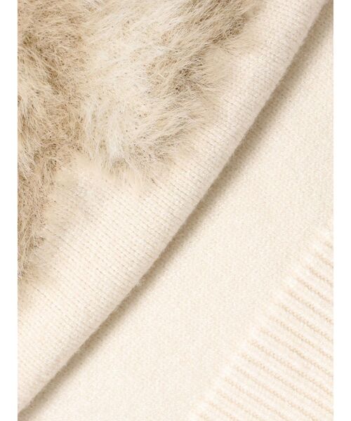 merry jenny(メリージェニー)の「bear shaggy knit tops(ニット/セーター・レディース・アイボリー/ブラック/レッド・FREE)」の9枚目の写真