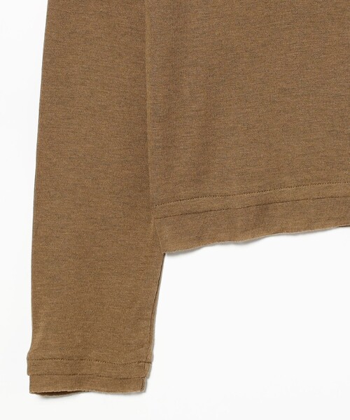 Ray BEAMS（レイビームス）の「RBS / ヘンリー ボートネック Tシャツ（Tシャツ/カットソー・レディース・オフホワイト/ダークブラウン・ONE SIZE）」の13枚目の写真