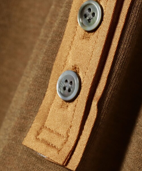 Ray BEAMS（レイビームス）の「RBS / ヘンリー ボートネック Tシャツ（Tシャツ/カットソー・レディース・オフホワイト/ダークブラウン・ONE SIZE）」の15枚目の写真