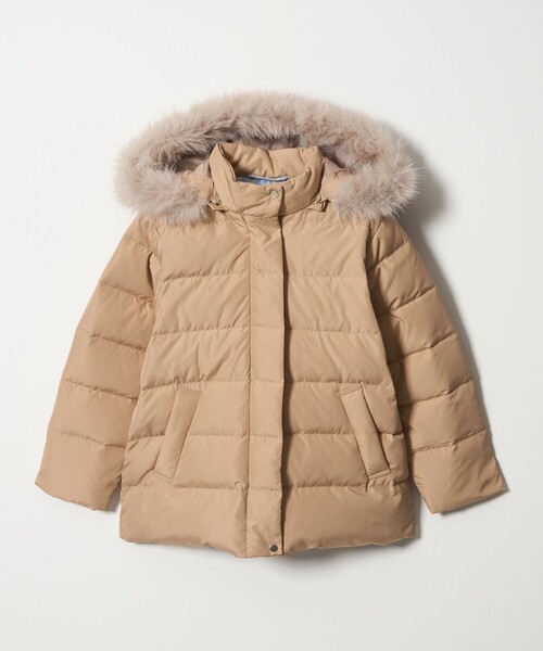 green label relaxing（グリーンレーベルリラクシング）の「GIRLSダウンコート / キッズ 100cm-130cm（ダウンジャケット/コート・キッズ・ダークグレー/ベージュ/ネイビー・100cm/110cm/120cm/130cm）」の15枚目の写真