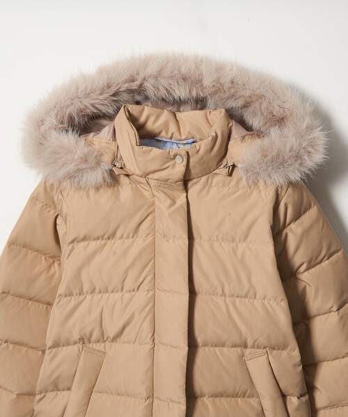 green label relaxing（グリーンレーベルリラクシング）の「GIRLSダウンコート / キッズ 100cm-130cm（ダウンジャケット/コート・キッズ・ダークグレー/ベージュ/ネイビー・100cm/110cm/120cm/130cm）」の17枚目の写真