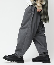 限定展開 FREAK'S STORE OUTDOORS/フリークスアウトドアーズ ワイドシルエット ガーメントダイ クライミングパンツ