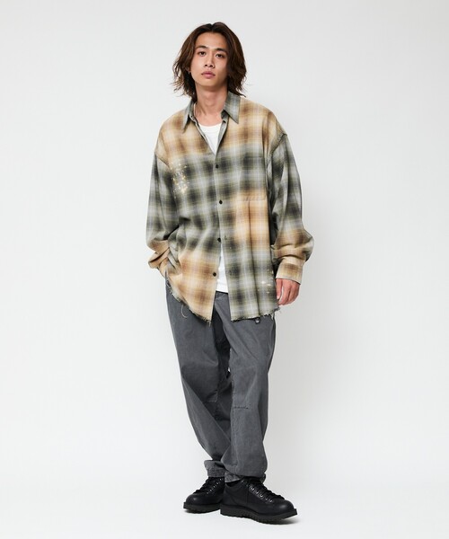 FREAK'S STORE(フリークスストア)の「限定展開 FREAK'S STORE OUTDOORS/フリークスアウトドアーズ ワイドシルエット ガーメントダイ クライミングパンツ(その他パンツ・メンズ・ベージュ/ブラック/オリーブ/チャコールグレー・SMALL/MEDIUM/LARGE)」の21枚目の写真