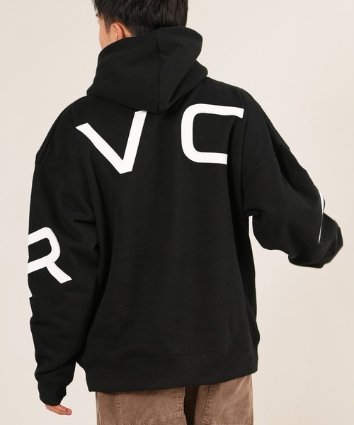 RVCA(ルーカ)の「RVCA/ルーカ BACK SIDE ARCH RVCA HD パーカー BF042-015(パーカー・メンズ・オートミール/ブラウン系カモフラージュ/ヘザーグレー/ブラック×ホワイト・M/S/L)」の2枚目の写真