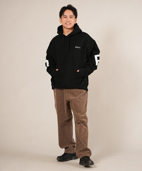 RVCA(ルーカ)の「RVCA/ルーカ BACK SIDE ARCH RVCA HD パーカー BF042-015(パーカー・メンズ・オートミール/ブラウン系カモフラージュ/ヘザーグレー/ブラック×ホワイト・M/S/L)」の8枚目の写真