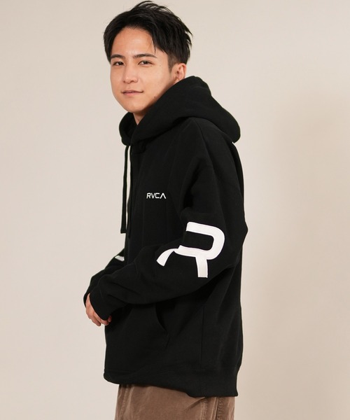 RVCA(ルーカ)の「RVCA/ルーカ BACK SIDE ARCH RVCA HD パーカー BF042-015(パーカー・メンズ・オートミール/ブラウン系カモフラージュ/ヘザーグレー/ブラック×ホワイト・M/S/L)」の6枚目の写真