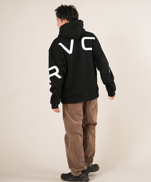 RVCA(ルーカ)の「RVCA/ルーカ BACK SIDE ARCH RVCA HD パーカー BF042-015(パーカー・メンズ・オートミール/ブラウン系カモフラージュ/ヘザーグレー/ブラック×ホワイト・M/S/L)」の9枚目の写真
