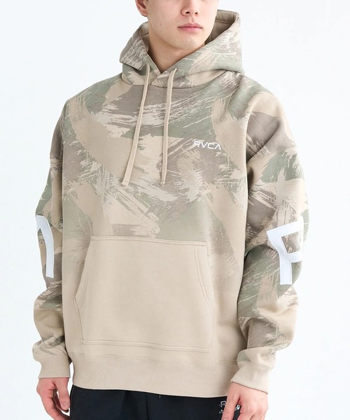 RVCA(ルーカ)の「RVCA/ルーカ BACK SIDE ARCH RVCA HD パーカー BF042-015(パーカー・メンズ・オートミール/ブラウン系カモフラージュ/ヘザーグレー/ブラック×ホワイト・M/S/L)」の21枚目の写真