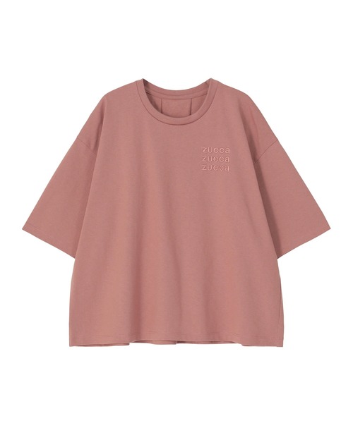 ZUCCa(ズッカ)の「(S)トリプルロゴT / Tシャツ / S(Tシャツ/カットソー・レディース・オフホワイト/ライトピンク/ダークグレー・M size)」の3枚目の写真