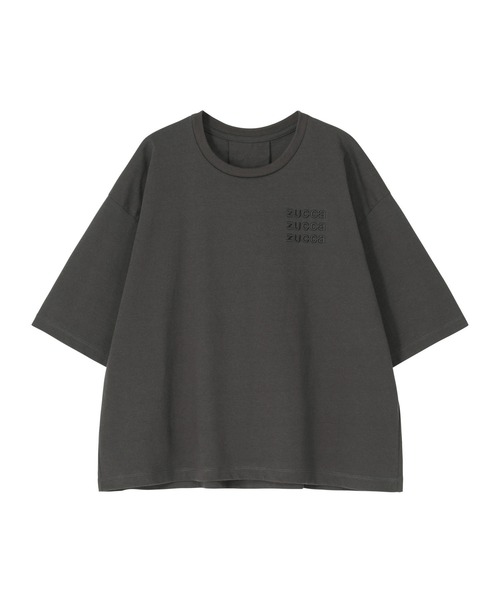 ZUCCa(ズッカ)の「(S)トリプルロゴT / Tシャツ / S(Tシャツ/カットソー・レディース・オフホワイト/ライトピンク/ダークグレー・M size)」の2枚目の写真