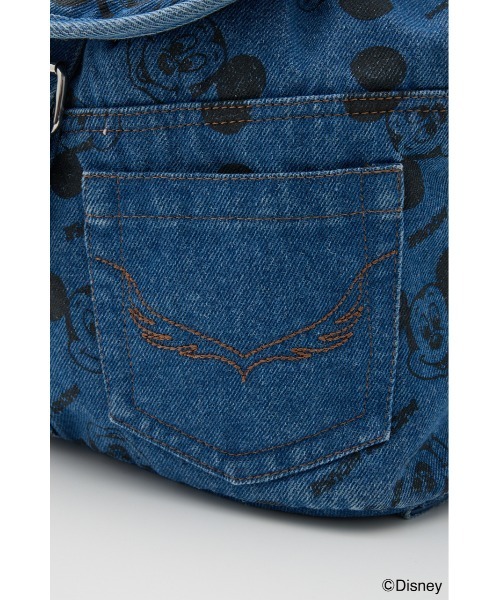 RODEO CROWNS WIDE BOWL（ロデオクラウンズワイドボウル）の「（ミッキー＆ミニー）DENIMリュック（バックパック/リュック・レディース・ブルー/ピンク・FREE）」の16枚目の写真