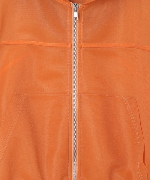 LEPSIM（レプシィム）の「シアーダンボールフーディー　577778（パーカー・レディース・オフホワイト/オレンジ/チャコールグレー・FREE）」の19枚目の写真