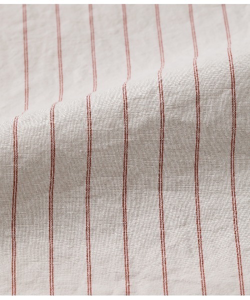 SIPULI(シプリ)の「Cotton Linen Double Stripe ガゼット付ブラウス(シャツ/ブラウス・レディース・グレイッシュベージュ・2)」の10枚目の写真