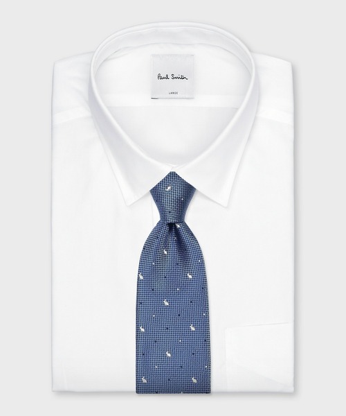 Paul Smith(ポールスミス)の「ラビット&ドット タイ【250055 552MJ】(ネクタイ・メンズ・ブルー/レッド/ネイビー/ダークグリーン・FREE)」の10枚目の写真