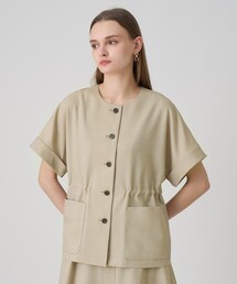 ANAYI｜アナイのノーカラージャケット（ベージュ系）通販 - ZOZOTOWN