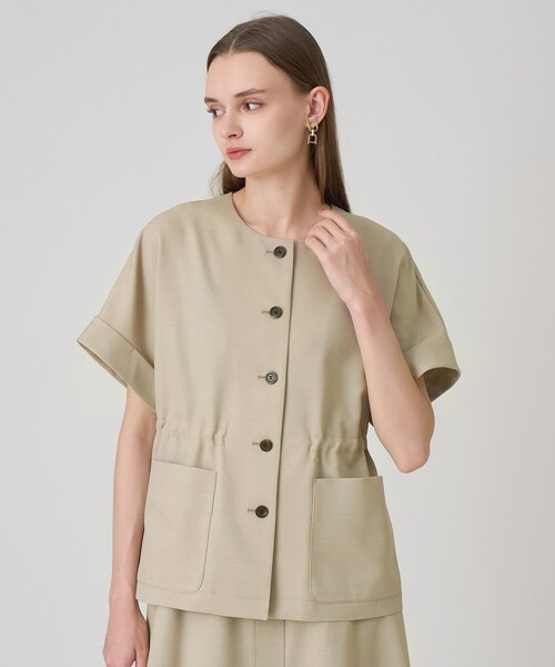 セール】【セットアップ対応商品】ドライツイル5分袖ジャケット（ノー