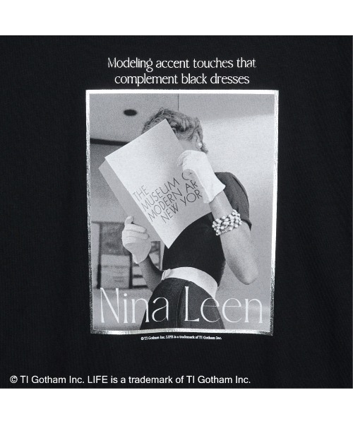 HELIOPOLE（エリオポール）の「LIFE PICTURE COLLECTION Long Sleeve shirts（Tシャツ/カットソー・レディース・ホワイト/ブラック・M）」の7枚目の写真