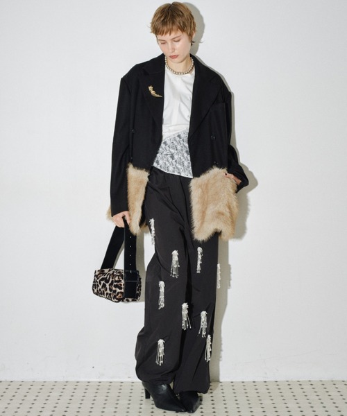 yae（ヤエ）の「Jellyfish bijoux pants / ジェリーフィッシュビジューパンツ（その他パンツ・レディース・ブラック・36/38）」の5枚目の写真