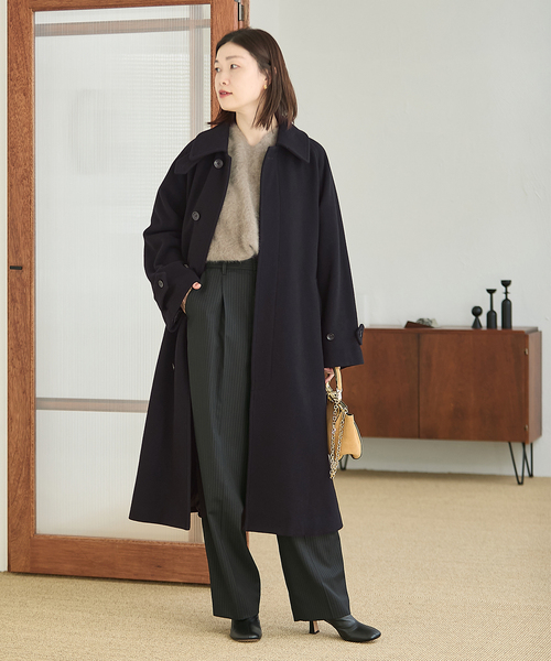 追加》モッサ/GIOLICAチェックバルカラーコート（その他アウター