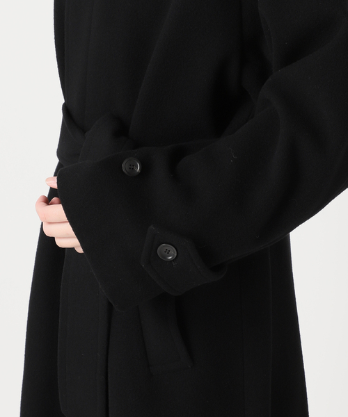 【新品】2024AWモッサ/GIOLICAチェックバルカラーコートブラック　38 追加》モッサ/GIOLICAチェックバルカラーコート（その他ブルゾン