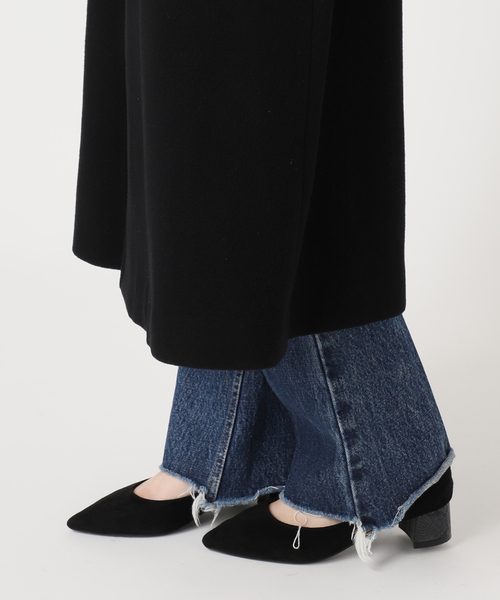 【新品】2024AWモッサ/GIOLICAチェックバルカラーコートブラック　38 JOURNAL STANDARD L'ESSAGE｜《追加》モッサ/GIOLICAチェックバル