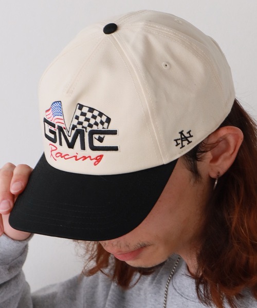 AMERICAN NEEDLE(アメリカンニードル)の「AMERICAN NEEDLE/アメリカンニードル レーシングロゴキャップ(キャップ・メンズ・ホワイト×レッド/ホワイト×ブルー/ホワイト×ブラック/アイボリー・ONE SIZE)」の2枚目の写真