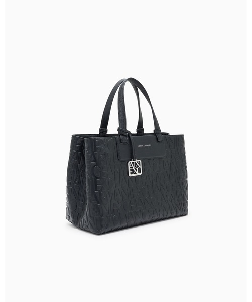 ARMANI EXCHANGE(アルマーニエクスチェンジ)の「【A|X アルマーニ エクスチェンジ】<ZOZO限定>オールオーバーエンボスロゴ ミディアムハンドバッグ(グレイン)(ハンドバッグ・レディース・ブラック/ライトベージュ/グレイッシュベージュ・FREE)」の12枚目の写真