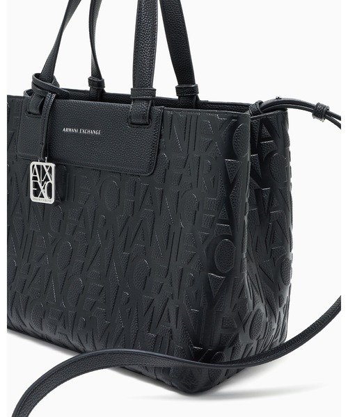 ARMANI EXCHANGE(アルマーニエクスチェンジ)の「【A|X アルマーニ エクスチェンジ】<ZOZO限定>オールオーバーエンボスロゴ ミディアムハンドバッグ(グレイン)(ハンドバッグ・レディース・ブラック/ライトベージュ/グレイッシュベージュ・FREE)」の14枚目の写真