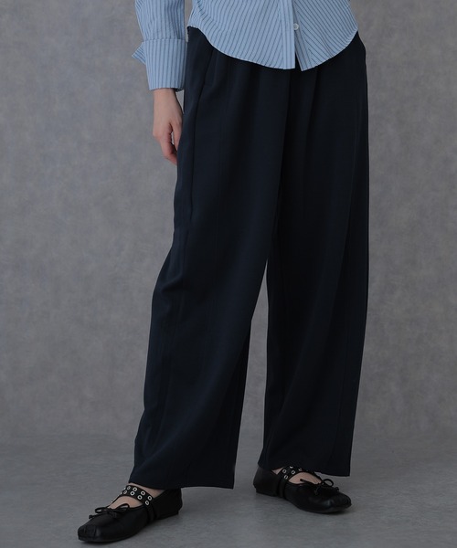 SUWDEE(スーディー)の「waist lace tapered sweat pants(スウェットパンツ・レディース・グレー/ライトグレー/ネイビー・FREE)」の17枚目の写真