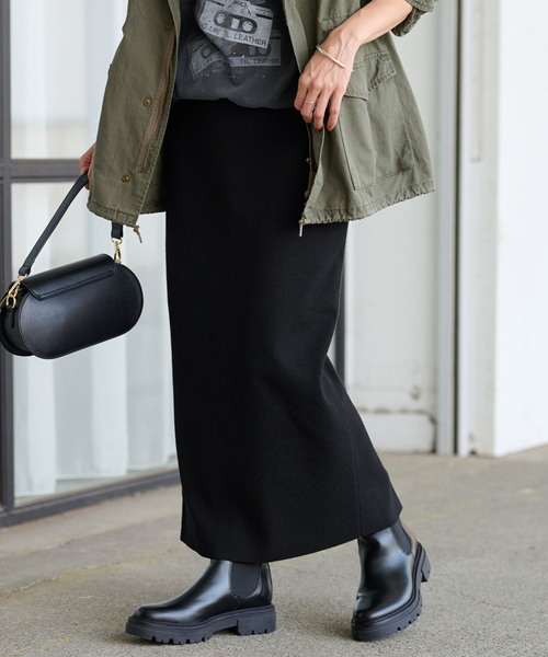 FRAMeWORK（フレームワーク）の「≪追加≫総針タイトスカート（スカート・レディース・ネイビー/ブラック/チャコールグレー/グリーン・36/38/40）」の8枚目の写真