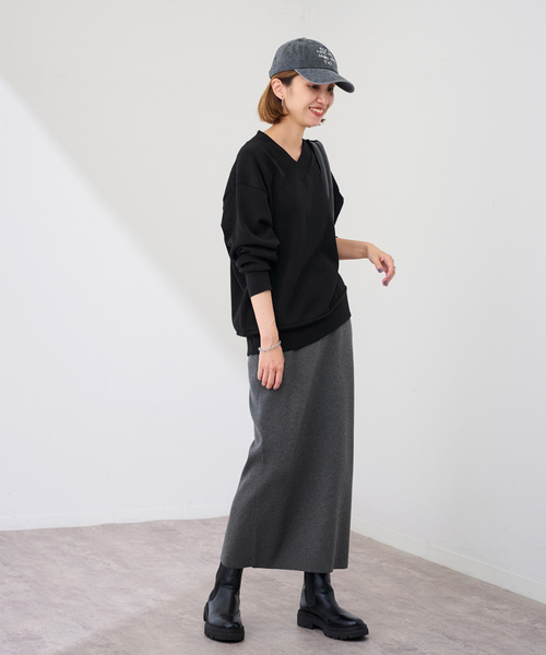 FRAMeWORK（フレームワーク）の「≪追加≫総針タイトスカート（スカート・レディース・ネイビー/ブラック/チャコールグレー/グリーン・36/38/40）」の19枚目の写真