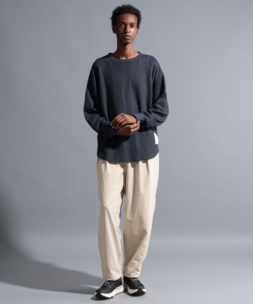 NUMERALS（ヌメラルズ）の「【NUMERALS】起毛ワイドイージーパンツ（その他パンツ・メンズ・ネイビー/ブラック/ベージュ・LARGE/MEDIUM）」の10枚目の写真