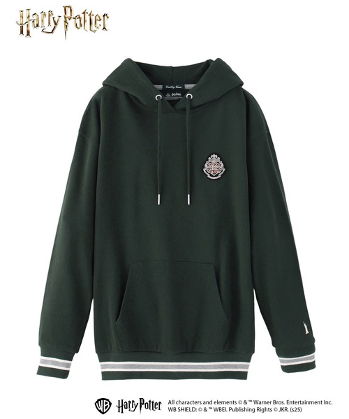 EASTBOY(イーストボーイ)の「パーカ 裏毛 HarryPotter ハリーポッター HOGWARTS ホグワーツ(パーカー・レディース・ブルー系/エンジ/ダークグリーン系/オフホワイト・13号/9号/11号)」の2枚目の写真