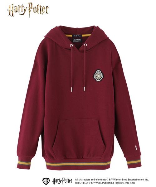 EASTBOY(イーストボーイ)の「パーカ 裏毛 HarryPotter ハリーポッター HOGWARTS ホグワーツ(パーカー・レディース・ブルー系/エンジ/ダークグリーン系/オフホワイト・13号/9号/11号)」の4枚目の写真