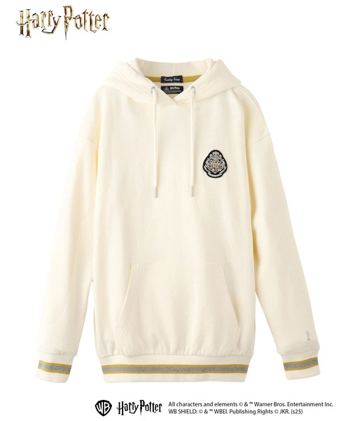 EASTBOY(イーストボーイ)の「パーカ 裏毛 HarryPotter ハリーポッター HOGWARTS ホグワーツ(パーカー・レディース・ブルー系/エンジ/ダークグリーン系/オフホワイト・13号/9号/11号)」の1枚目の写真