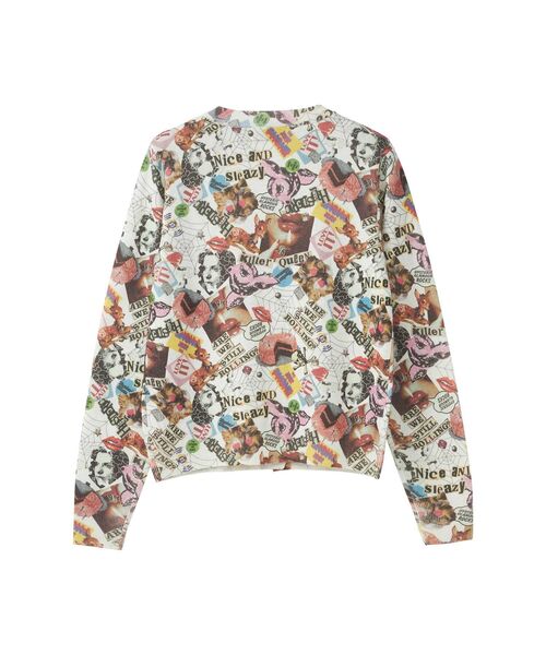 HYSTERIC GLAMOUR（ヒステリックグラマー）の「KILLER QUEEN柄 カーディガン（カーディガン/ボレロ・レディース・ブラック系その他/ホワイト系その他・FREE）」の3枚目の写真