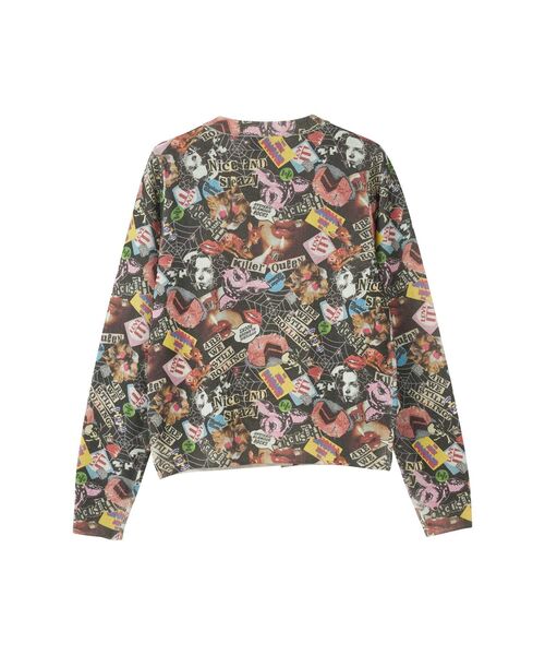 HYSTERIC GLAMOUR（ヒステリックグラマー）の「KILLER QUEEN柄 カーディガン（カーディガン/ボレロ・レディース・ブラック系その他/ホワイト系その他・FREE）」の4枚目の写真