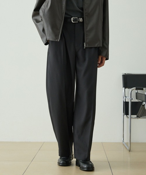 唐燕燕ページ セール】マイクロツイル 1タック センタープレス カーブ