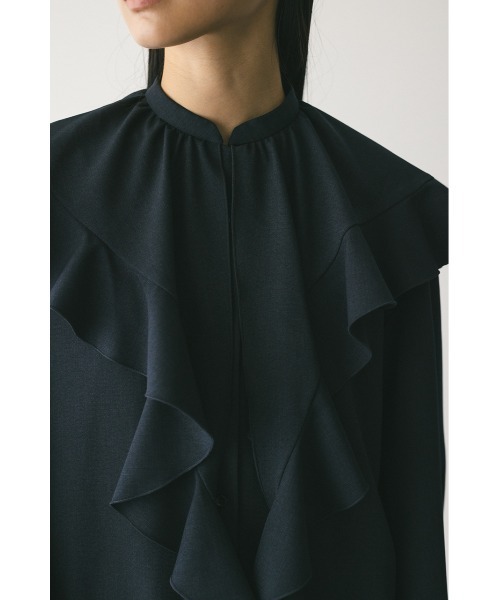 STYLEMIXER（スタイルミキサー）の「ラッフルカラーシャツ（シャツ/ブラウス・レディース・ホワイト/ネイビー/グレー・FREE）」の14枚目の写真